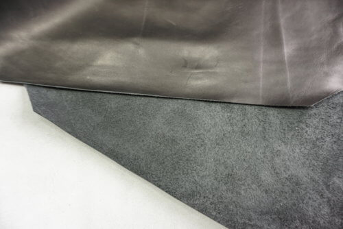 Galanterinė veršelio oda - juoda, plona, minkšta, 0,9mm, 130x95 - Image 3