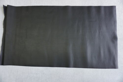 Galanterinė oda - juoda, matinė, minkšta, 1,3mm, 42x78 - Image 2