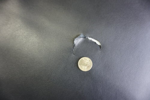 Galanterinė oda - juoda, lygi, vidut. kiet., 1,3mm, 90x70 - Image 4