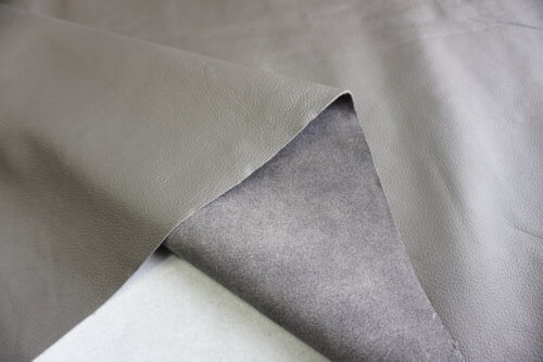 Galanterinė oda - pilka, faktūrinė, minkšta, 1,3mm, 100x65 - Image 3