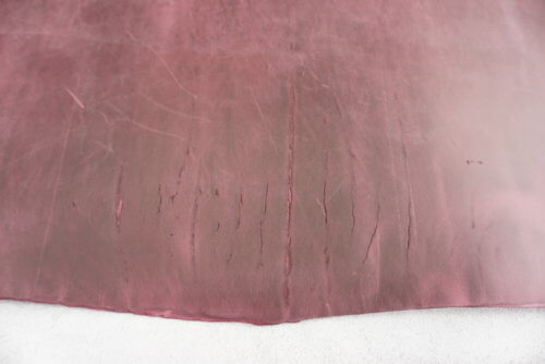 Galanterinė oda - "Crazy horse", violetinė, vidut. kiet., 2,0-2,2mm, 88x57 - Image 4