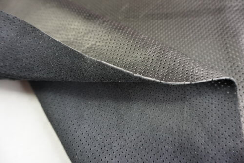 Galanterinė oda - perforuota, juoda, 0,8mm, 84x60 - Image 4