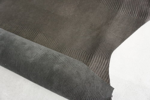 Galanterinė oda - gyvatės rašto, juoda, 0,9-1,0mm, 68x56 - Image 3