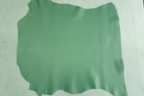Galanterinė oda - žalia mėtų sp., minkšta, 0,8mm, 68x68 - Image 2