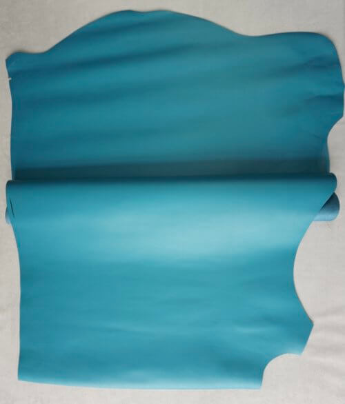 Galanterinė oda - mėlyna, kieta, 1,6-1,7mm, 133x88 - Image 2