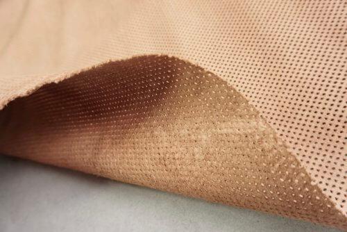 Galanterinė oda - perforuota, šv. ruda, 1,3mm, 110x62 - Image 4