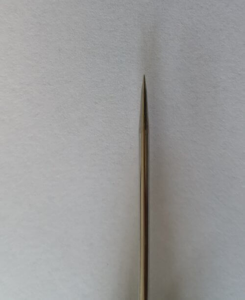 Straight round needle awl with wooden handle, sharp - Image 4