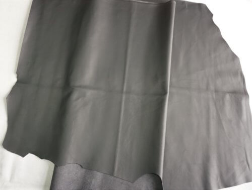 Galanterinė/avalyninė oda - t. pilka, matinė, minkšta, 0,8mm, 170x76 - Image 2
