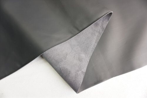 Galanterinė/avalyninė oda - t. pilka, matinė, minkšta, 0,8mm, 170x76 - Image 3