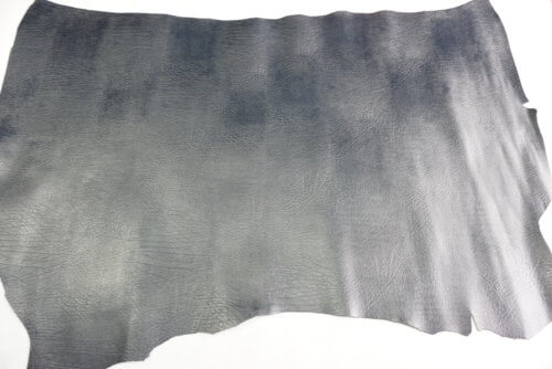 Galanterinė oda - mėlyna, kieta, 1,2mm, 110x67 - Image 2