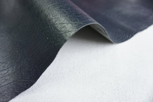 Galanterinė oda - mėlyna, kieta, 1,2mm, 110x67 - Image 4