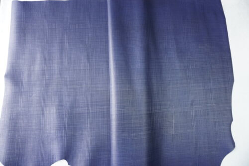 Haberdashery leather - "Bellagio", blue, medium hardness, 1,4mm, 156x87 - Image 2