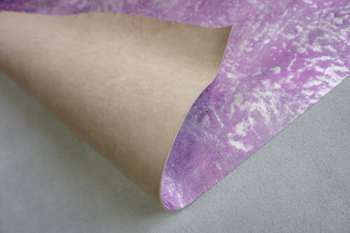 Galanterinė oda - dekoruota, violetinė, minkšta, 0,9mm, 46x46 - Image 3
