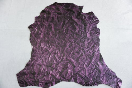Galanterinė oda - dekoruota, violetinė, vidut. kietumo, 0,8mm, 57x48 - Image 2