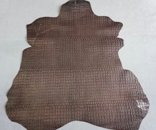 Galanterinė oda - dekoruota, marga, vidut. kietumo, 0,8mm, 60x47 - Image 2