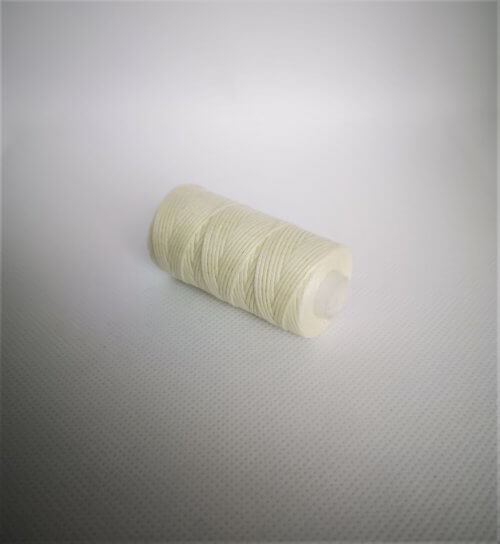 Vaškiniai siūlai - kreminiai, 0,8mm, 50m - Image 3