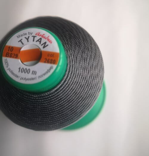 Thread “TYTAN 10” – dark gray, Col. 2680, 1000m
