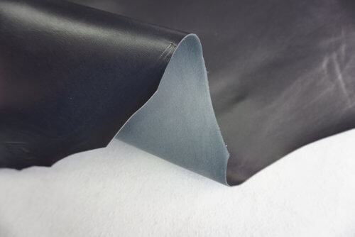Drabužinė/galanterinė oda - t. mėlyna, vidut. minkštumo, 0,8mm, 79x50 - Image 4