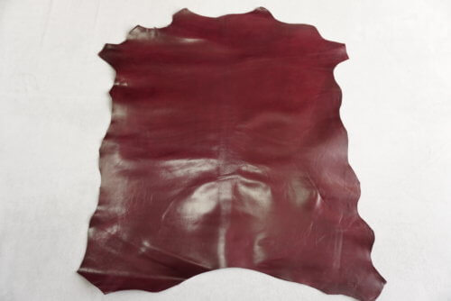 Galanterinė oda - "Ševro", bordo, vidut. kietumo, 0,7mm, 52x50 - Image 2