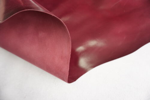 Galanterinė oda - "Ševro", bordo, vidut. kietumo, 0,7mm, 52x50 - Image 4