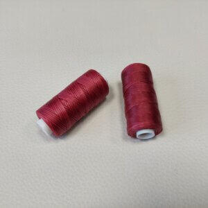 Vaškiniai siūlai - bordo, 0,8mm, 50m