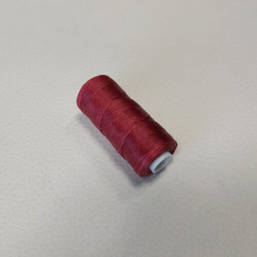 Vaškiniai siūlai - bordo, 0,8mm, 50m - Image 2