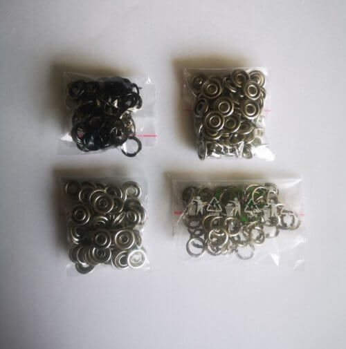 Prong Snap Buttons, black color, 60 pcs, 9,5mm - Image 4