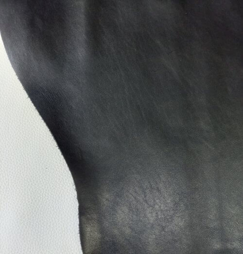Galanterinė/avalyninė oda - juoda, "Nappa", minkšta, 1,4mm, 120x50 - Image 3