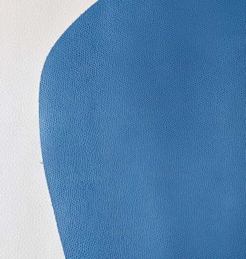 Galanterinė oda - mėlyna, faktūrinė, vidut. kietumo, 1,6mm, 117x85 - Image 2