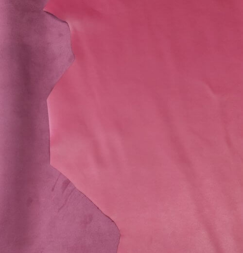 Galanterinė oda - raudona, lygi, minkšta, plona 1,1mm, 180x79 - Image 4