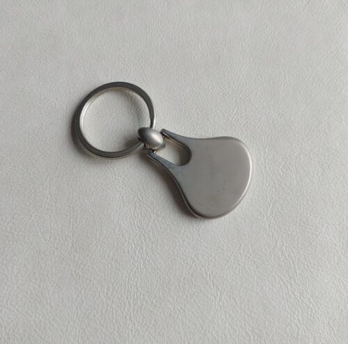 Raktų pakabukas - Italija, metalinis, matinis sidabras - Image 4