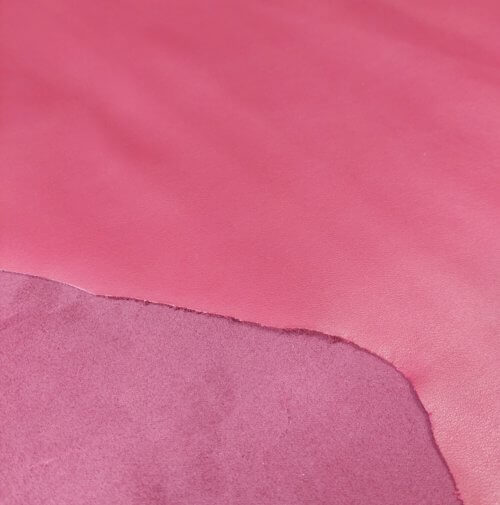 Galanterinė oda - raudona, lygi, minkšta, plona 1,1mm, 180x79 - Image 3