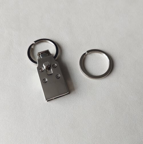 Raktų pakabukas - Italija, metalinis, sidabro spalvos - Image 3