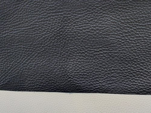 Galanterinė oda - juoda, faktūrinė, stora, minkšta, 1,8mm, 124x84 - Image 4