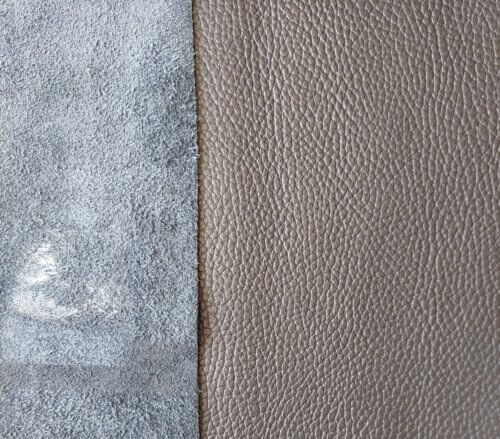Galanterinė oda - juoda, faktūrinė, stora, minkšta, 1,8mm, 124x84 - Image 2