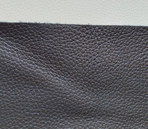 Galanterinė oda - juoda, faktūrinė, stora, 1,8mm, 113x80 - Image 3
