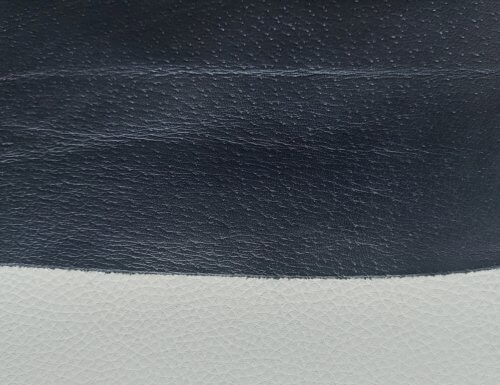 Galanterinė oda - juoda, faktūrinė, minkšta, 0,5-0,6mm, 110x95 - Image 3