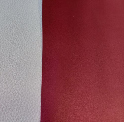 Galanterinė oda - raudona, lygi, plona, minkšta, 1,2mm, 155x80 - Image 4