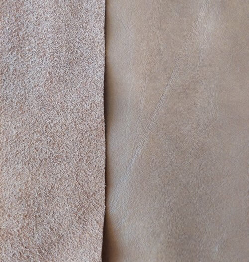 Galanterinė oda - Ruda, lengvai marga, minkšta, 1,1mm, 163x83 - Image 4