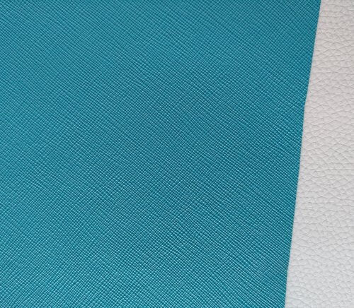 Galanterinė oda - mėlyna, faktūrinė, kietoka, 1,2mm, 110x86 - Image 4