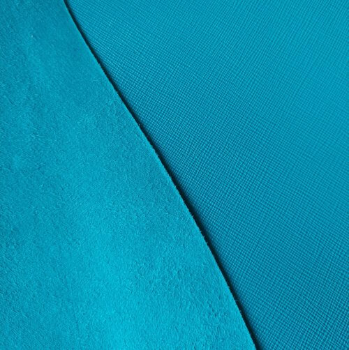 Galanterinė oda - mėlyna, faktūrinė, kietoka, 1,2mm, 110x86 - Image 2