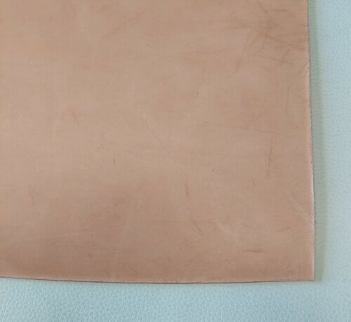 Leather for sole - vegetable tanned, not colored,4-5mm, 80x53cm - Image 2