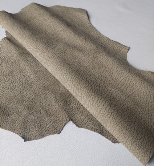 Galanterinė oda - ruda, faktūrinė, minkšta, matinė, 0,7mm, 65x55 - Image 2