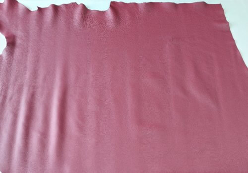 Galanterinė oda - Bordo, su faktūra, minkšta, 2,2-2,4mm, 123x103 - Image 4