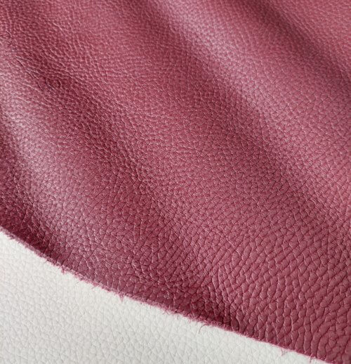 Galanterinė oda - Bordo, su faktūra, minkšta, 2,2-2,4mm, 123x103 - Image 3