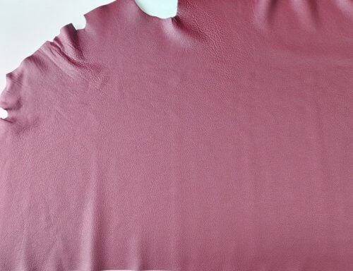 Galanterinė oda - Bordo, minkšta, stambios faktūros, 2,0mm, 210dm2 - Image 3