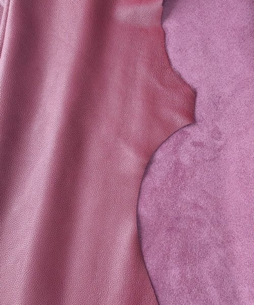 Galanterinė oda - Bordo, minkšta, stambios faktūros, 2,0mm, 210dm2 - Image 4