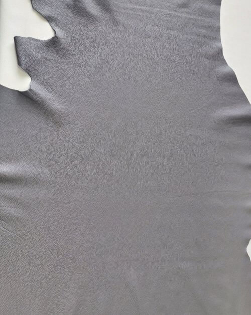 Haberdashery leather - Grey, soft, textured, 1,6-1,8mm, 240x110 - Image 3