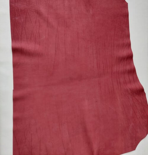 Galanterinė oda - Bordo, "Netikro veido", minkšta, 1,8-2,0mm, 125x76 - Image 2