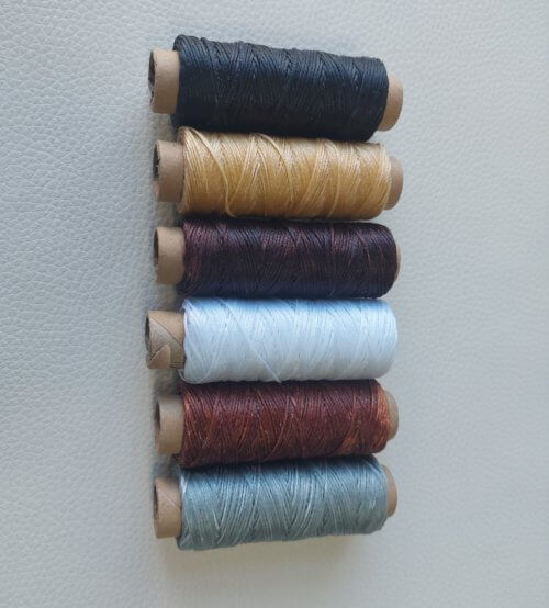 Set of waxed threads - 6 colors, 1mm - Image 2